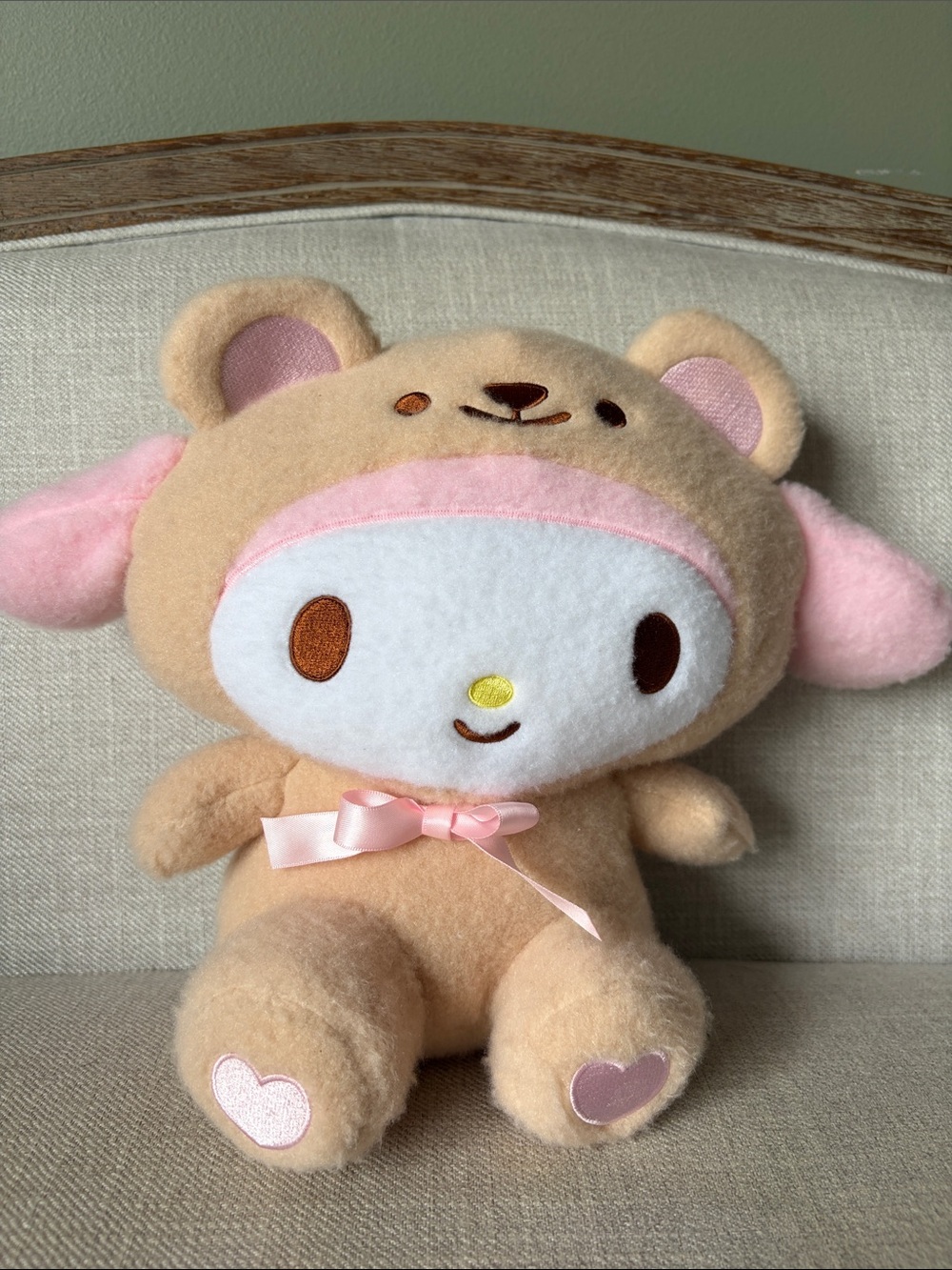 Sanrio My Melody 11.8 in Plush Toy Wool Boa Bear NWT